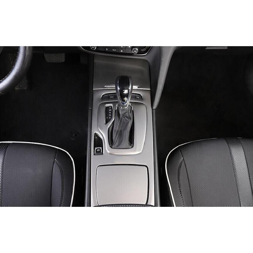For Buick Regal 2018-2020 Silver Steel Center Console Gear Shift Frame Trim 1PCS