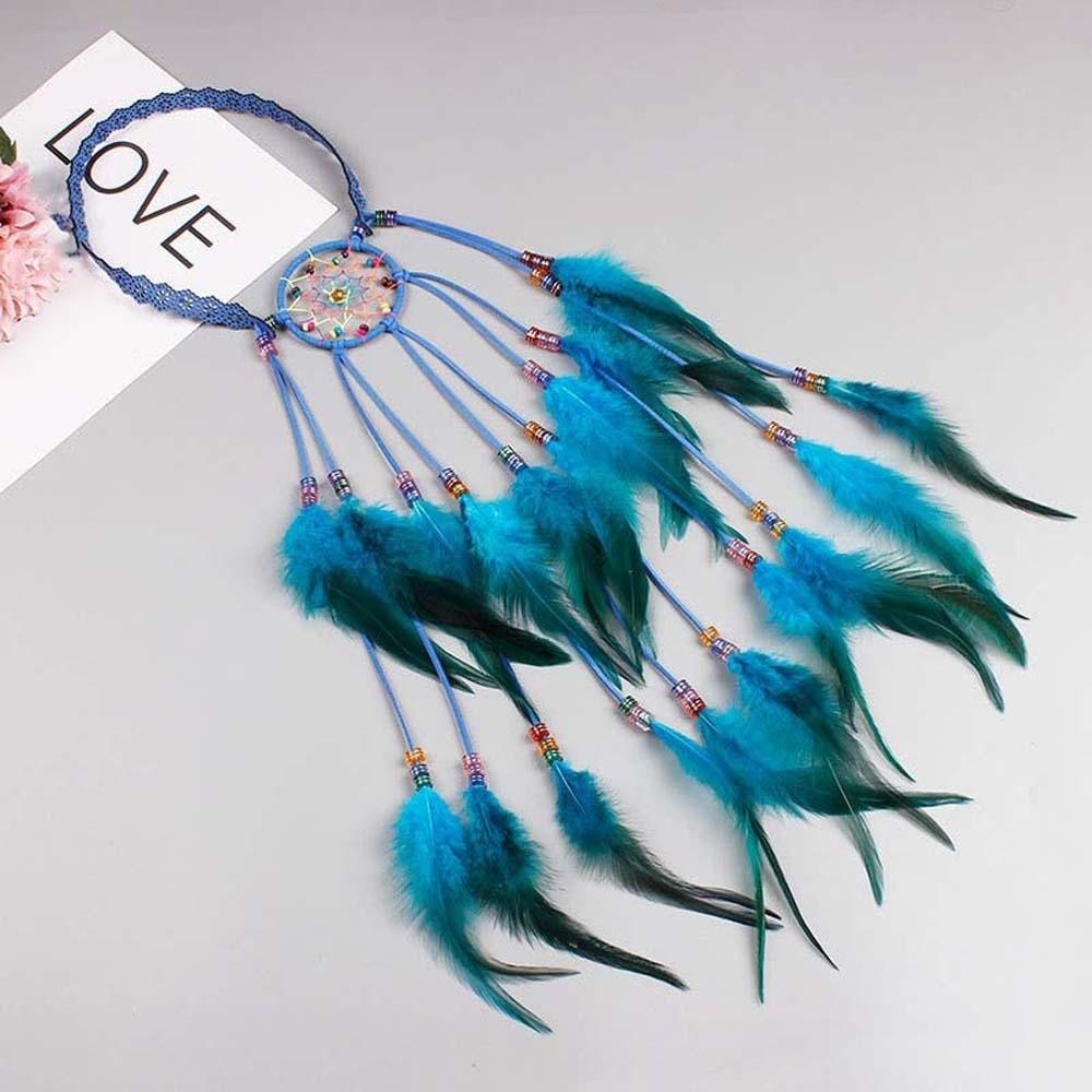 Ikonisches Traumfänger-Netz Boho Quasten-Kopfschmuck Stammes-Feder Haarverlängerungen Freigeistige Mädchen