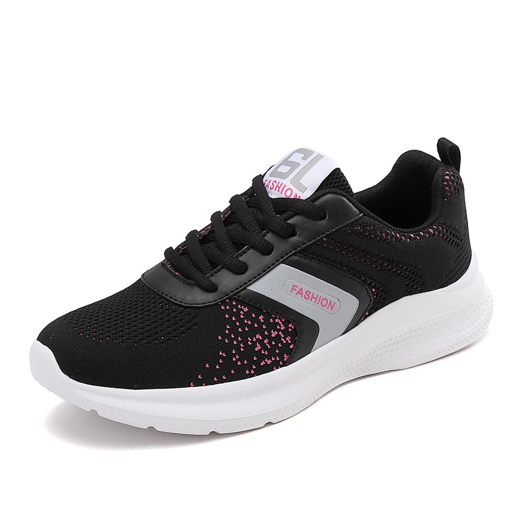 2025 new large size spring mesh sports shoes women's breathable, non-slip and wear-resistant casual running shoes women's shoes