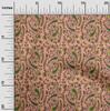 oneOone Cotton Flex Fabric Leaves|Floral & Paisley Block Print Fabric By The Yard 40 Inch