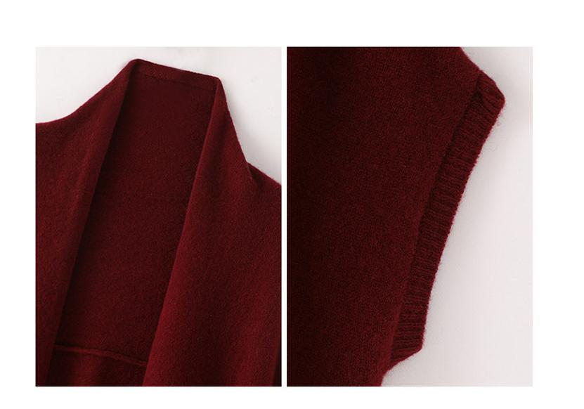 2025 Autumn/Winter Women's 100% Wool Loose Sweater Shawl Coat