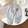 Infant & Toddler Velvet Thermal Open-Crotch Pants for Autumn/Winter