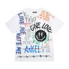Deomaedeuniseu Hand Work Dark Smile T-Shirts_Wh