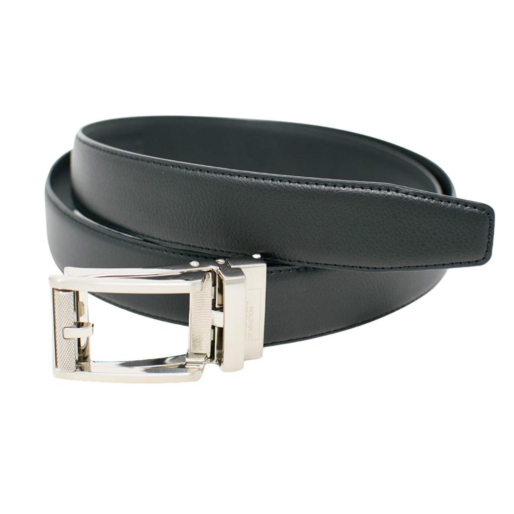 United Colors of Benetton Men's Solid Belt 2049 (BNMB2049) in Black, Free Size