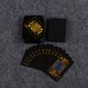 Deck of Playing Cards and 7 Dice Set  Plastic Waterproof and Wear-resistant Playing Cards  Silver and Black Two-color Multi-Sided Numerical Dice