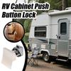 Push Button Cabinet Latch Keyless Cupboard Lock Furniture Cabinet Door Lock Kitchen Drawer Catch For Yacht Marine RV Living Room