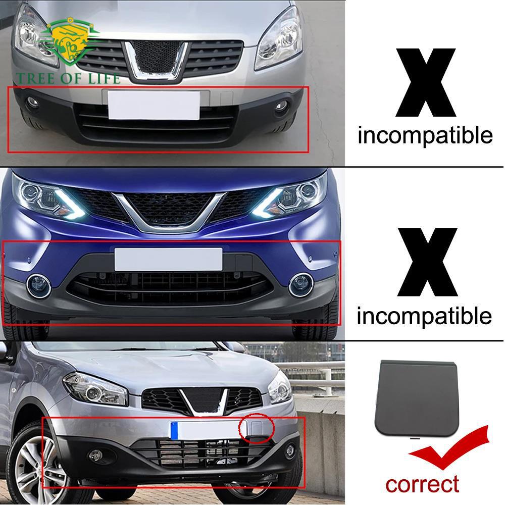Front Bumper Tow Hook Cover for Nissan Qashqai Dualis J10 - Model 622A0-BR00H