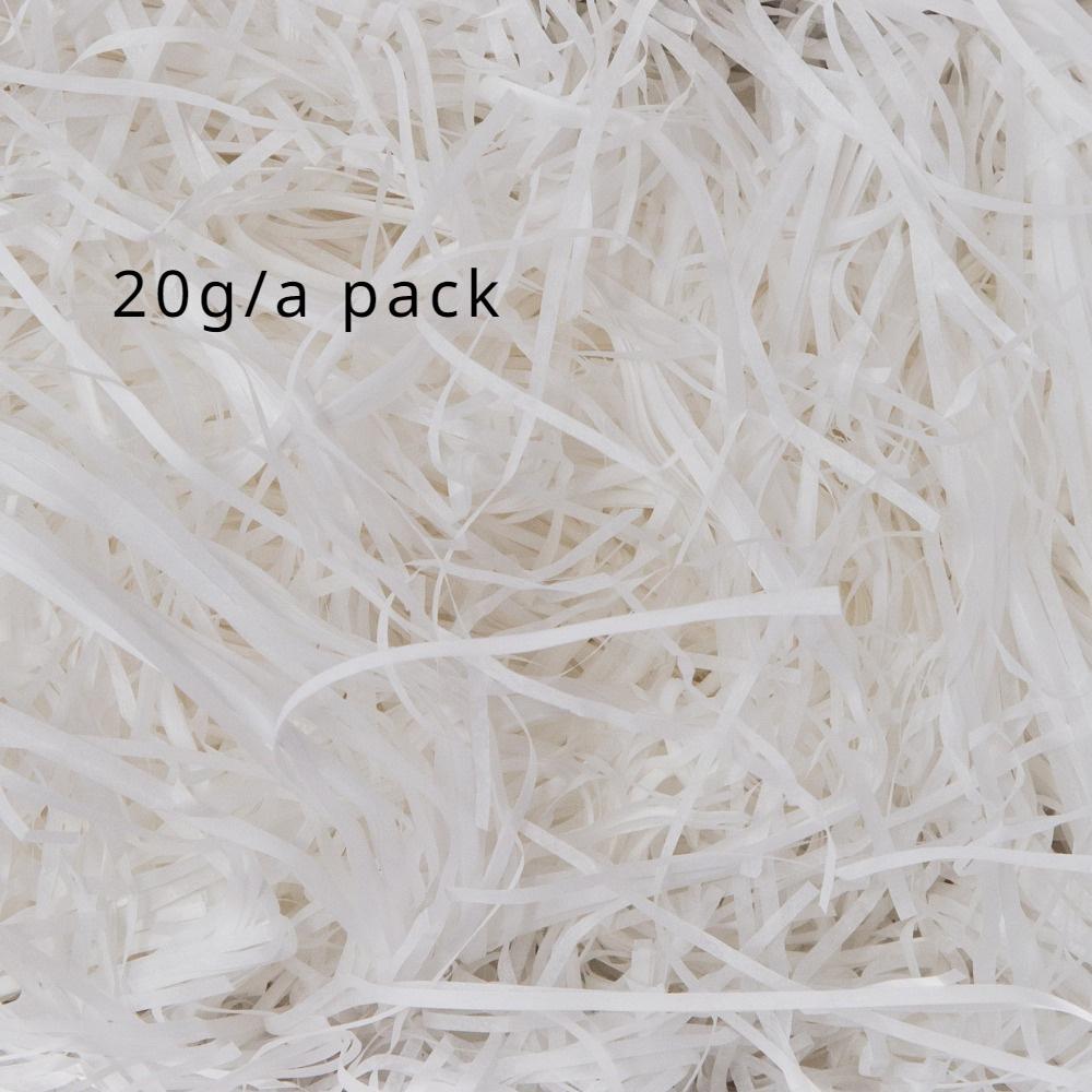 20g Vibrant Crumpled Raffia Paper Filler DIY Wedding, Party, Gift Box, Candy Packaging Decorations Colorful Stuffing for Party Decorations