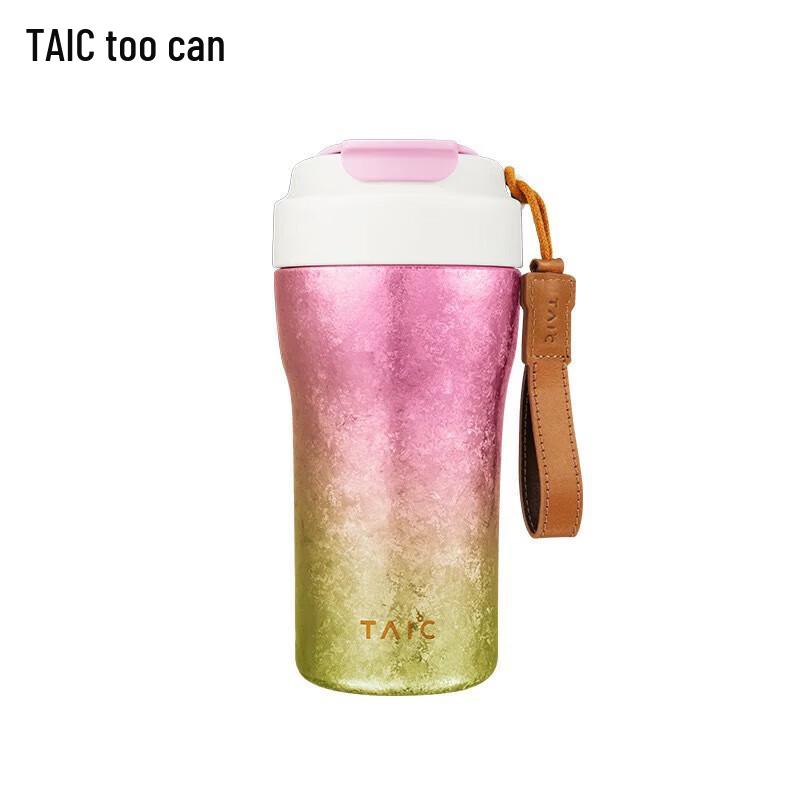 TAIC Переливающаяся титановая термокружка для кофе