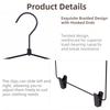 2Pcs with Pant Clips Clothes Display Hanger 2 In1 Mini Garments Holder Clothes Storage Rack  Closet