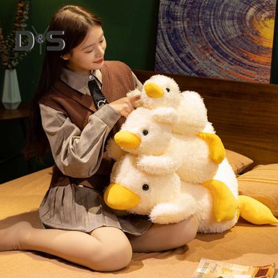 Duck Plush Doll Stuffed Animal Soft White Duck Plush Pillows Kawaii Hugging Duck Plushie Toys Gift for Kids Christmas Birthday