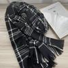 Thick Faux Cashmere Scarf Wrap Shawl Women Winter Warm Plaid Cozy Neckwear