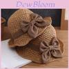 Paper Straw Wide Brim Sun Hat For Women Foldable Casual Summer Sun Protection Accessory