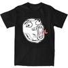 Rage Comic Trol Face T Shirt Couple Funny Anime Streetwear 100% Cotton T-Shirts Beach O-Neck Tee Shirt Print Oversize Clothing