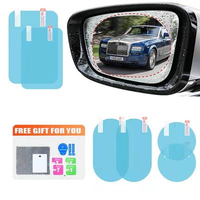 Película Transparente para Espejo de Coche y Ventana 2 uds A prueba de Lluvia Antivaho Impermeable Película para Espejo Retrovisor de Coche Pegatina para Coche Auto