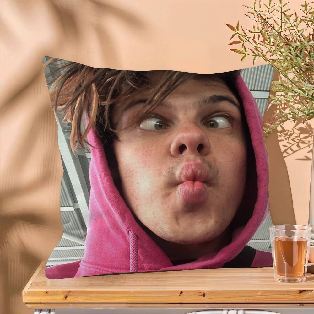 Popular Music Singer YYungblud Maple Design Cushion Cover Happy Autumn Harvest decor Holiday Decorati Pillow Cover