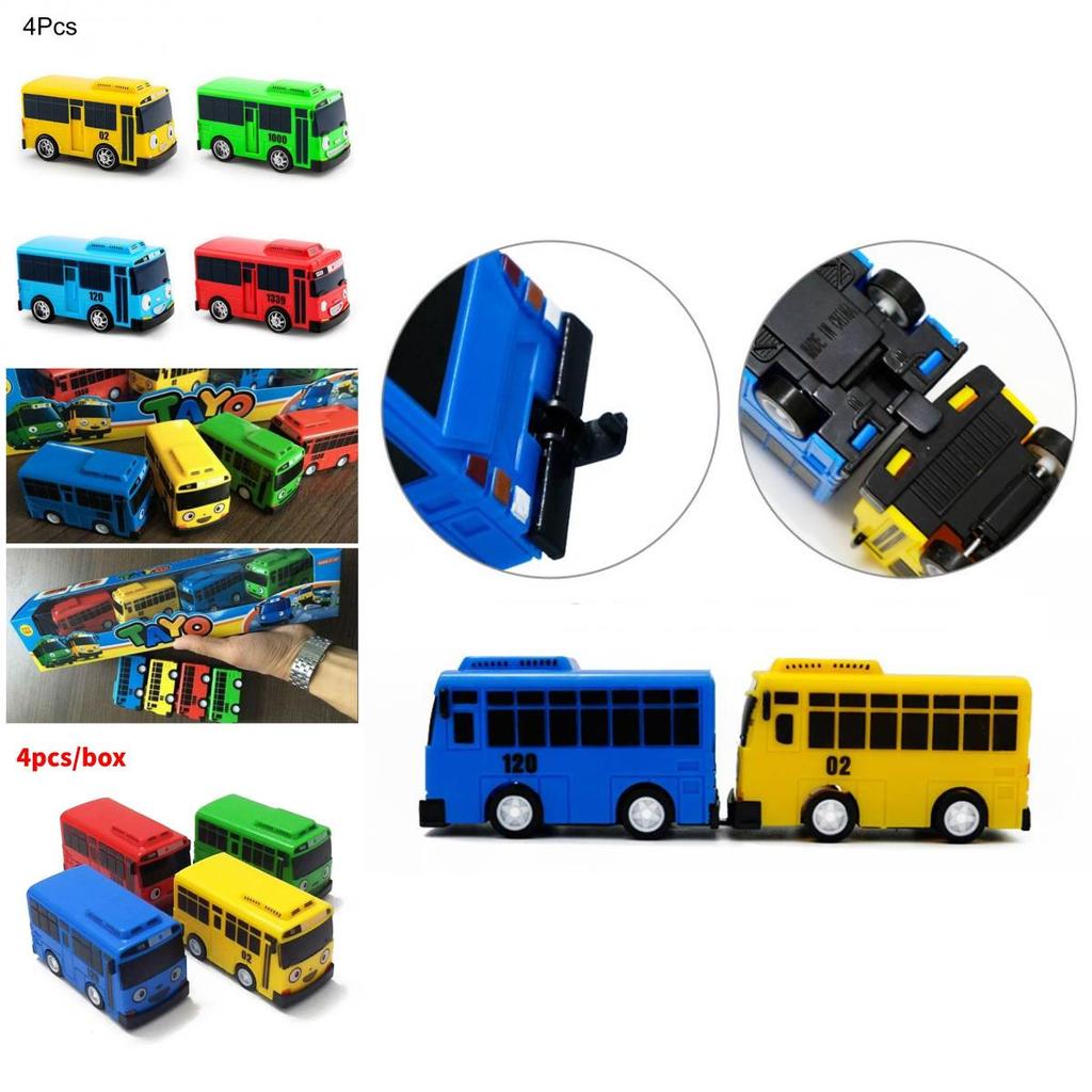 High-quality Mini Bus In Nine Colors With Working Doors Educational Toy Set