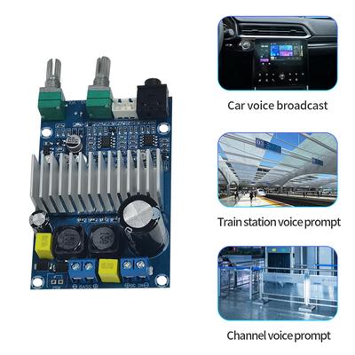 Placa Amplificadora Digital TPA3116D2 de Alta Potencia 100W 12V con Canal de Baja Frecuencia y Entrada de Audio Externa