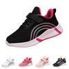 Kids Mesh Casual Running Shoes Lightweight Breathable Athletic Sneakers with Adjustable Strap and Flexible Sole for Everyday Outdoor Activities