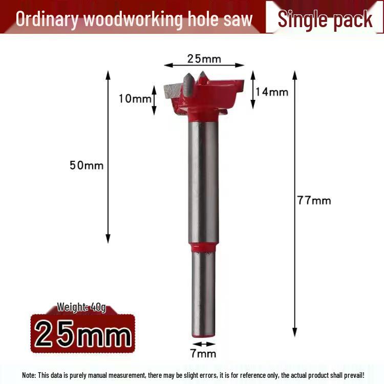 Woodworking Hole Saw & Positioning Bit Set for Hinge, Wood, Door, Gypsum & Plastic Panels.