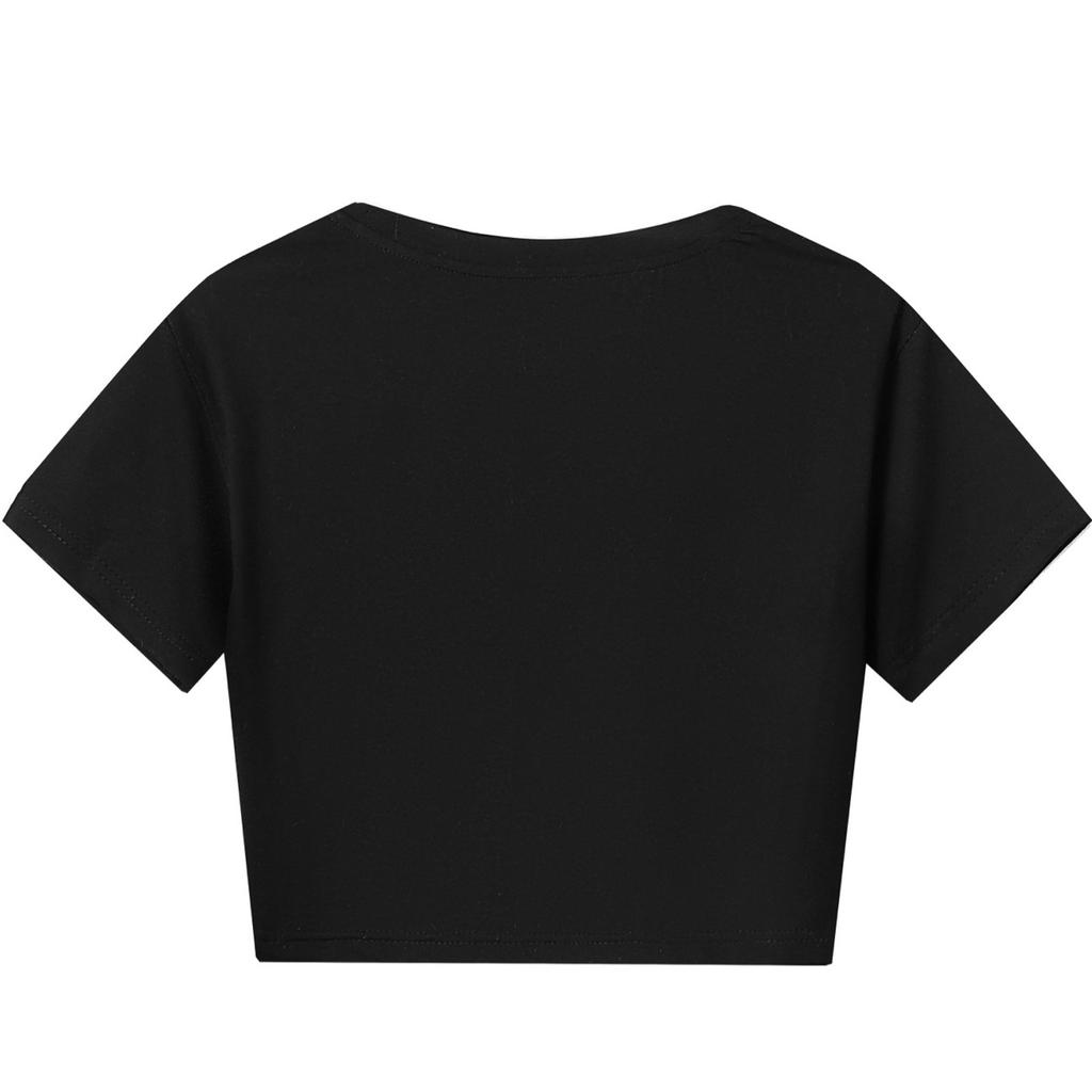 Kids Summer Sport T-Shirt And Shorts 2 Piece Outfit Tracksuit Set Short Sleeve Print Crop Tops With Clothing Set