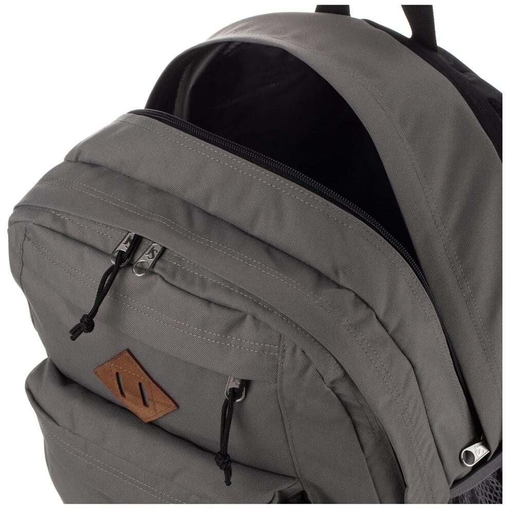 JanSport Main Campus Backpack - Travel  or Work Bag W 15-Inch Laptop Sleeve and Dual Water Bottle Pockets  Graphite Grey