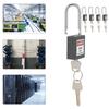 5 Sets 1.5in   Padlocks Steel Beam Insulated Lock with Keys for Industry Machine Manufacturing