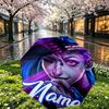 Custom Name Personalized Jinx Print Umbrella, Auto Open Close, 8‑Rib Sturdy Frame, Commute Camping Hiking Use, Birthday Gift