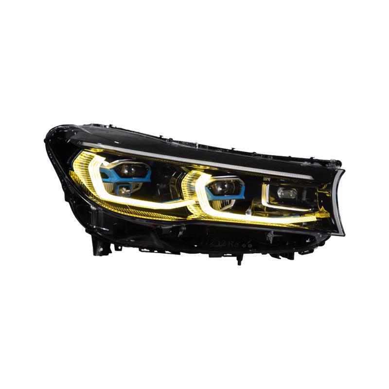 Headlight Assembly for BMW 7 Series G11/G12 (2016-2018) with New LED Daytime Running Lights, No Bumper Modification Required