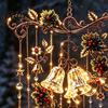 Indoor Outdoor Decorative Chimes Handmade Acrylic Wind for Christmas Window Decoration, Festive Hanging Wall Fireplace Accents Ornaments Outdoor,