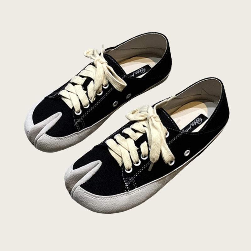 Fashion Ladies Canvas Mule Slippers 2025 New Unisex Split Toe Flats Shoes Spring Autumn Designer Fashion Style Casual Women Sneakers