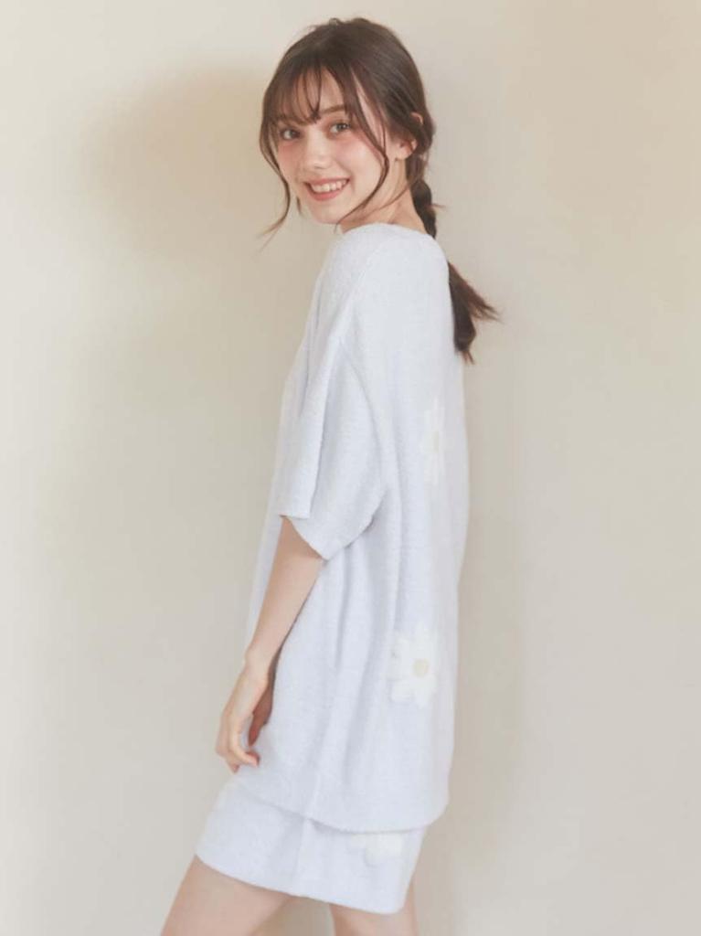 Gelato Pique Smoothy Daisy JQD Pullover and Shorts Set (PWNT251128BLUF)