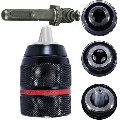 Uchwyt Wiertarski QuickChuck SDS+ 1/2" 2–13 Mm – Szybkozaciskowy Mechanizm | Adapter SDS+ W Zestawie | Prawo / Lewo