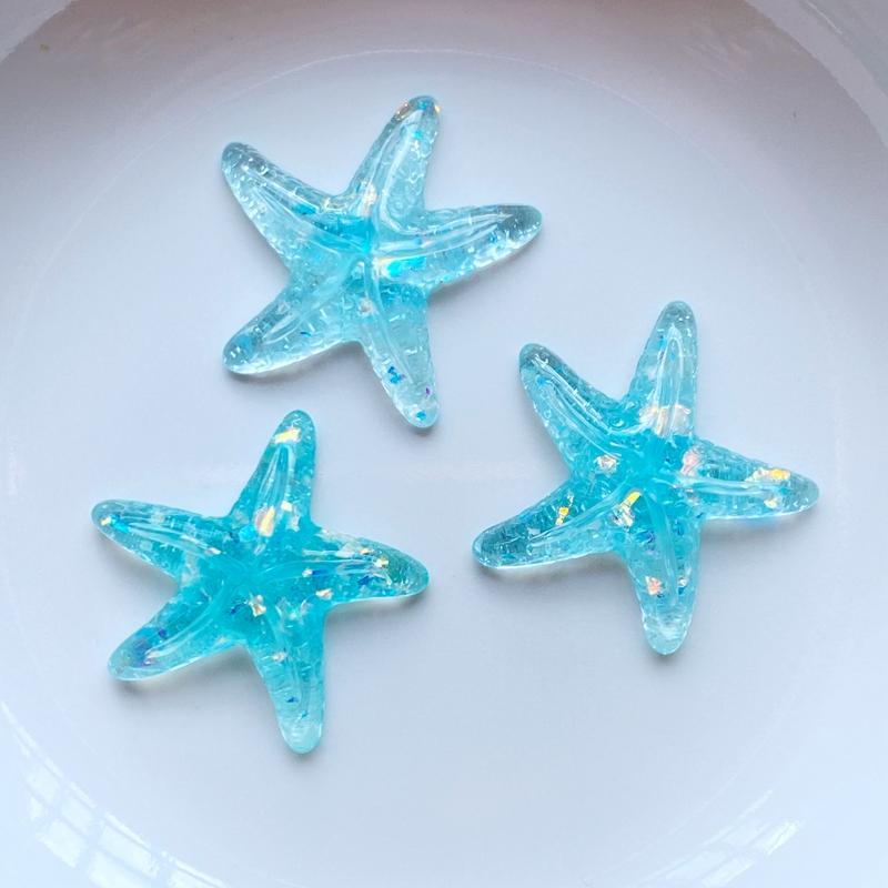 20Pcs New Cute Resin Cartoon Shining starfish Flat Back Scrapbooking DIY Jewelry Craft Decoration Accessories
