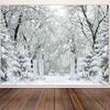 Weißer Winterwald Szene Dekoration Hintergrund Winter Kulisse Dekorationen Für Fotostudio Fotoautomat Weihnachtsfeier