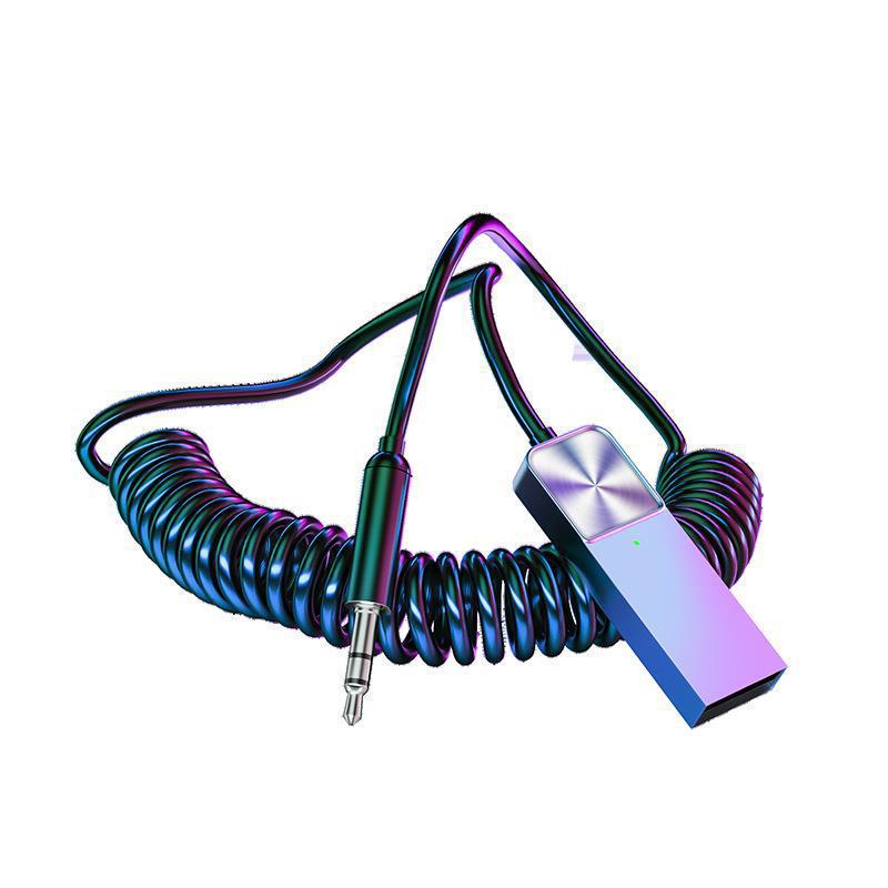 Kompakter Bluetooth 5.0 Auto-Audio-Receiver mit HD-Freisprechanruf, Navigation, AUX-Unterstützung