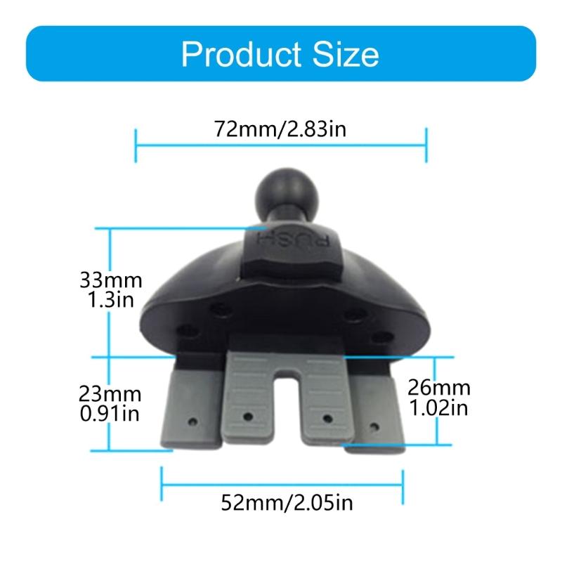 Universal Car CDs Slot Phone Holder With 17mm Ball Head For Stable Mounting And 360 Degree Rotation