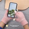 Touchscreen Women's Gloves Cute Knitted Writing Play Phone Warm Autumn/Winter Cartoon Student Versatile