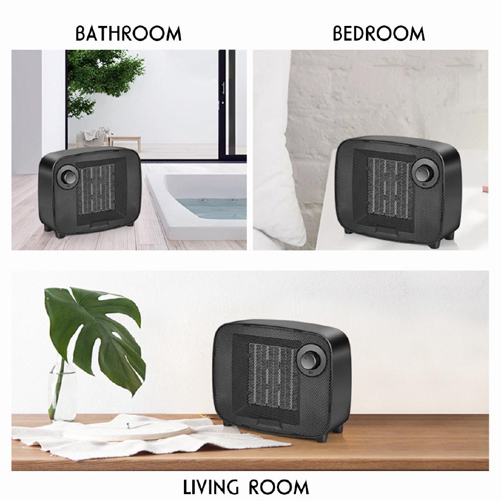 Small Handy Heater Fan 1500W Electric Space Mini Heater Fan 220V Desktop Fan Portable Warmer Air Blower Fan