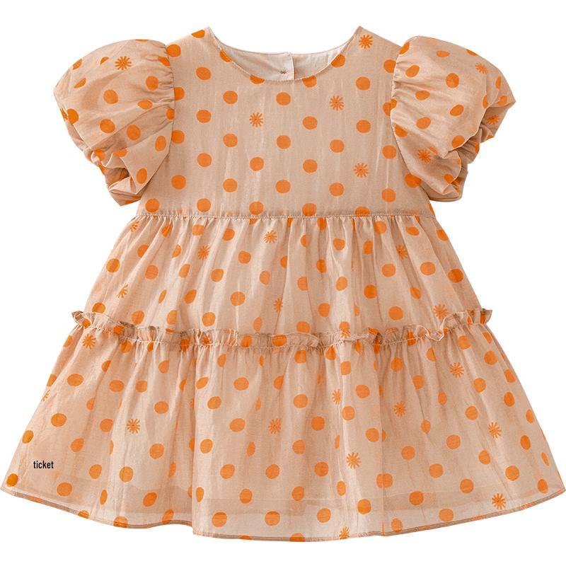 Minibala Girls' Polka Dot Summer Dress