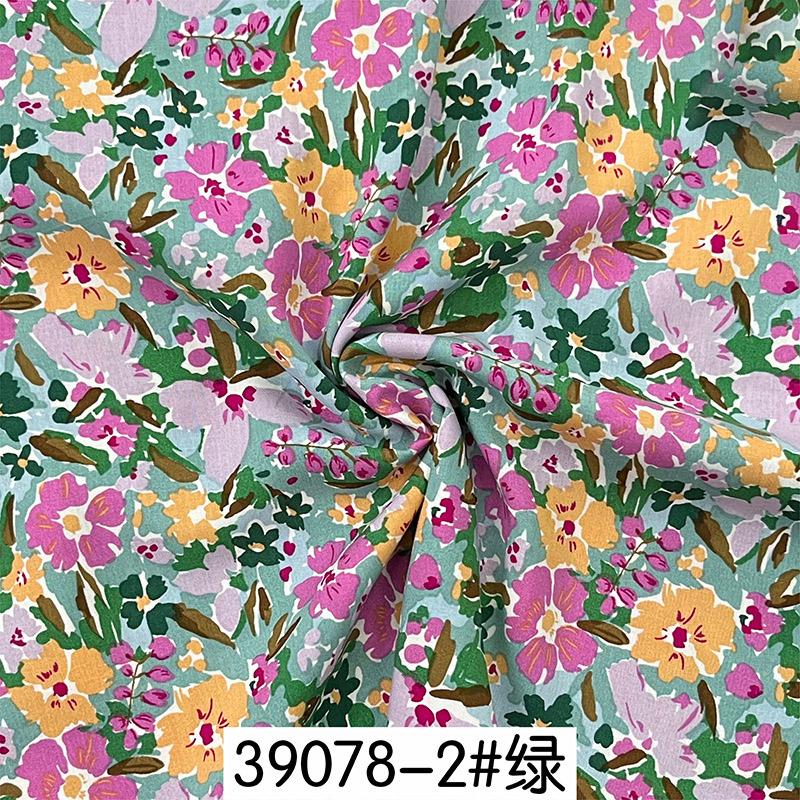 

1 meter X 1.45 meter flower Viscose Fabric Dress Gown Material Rayon Poplin dresses Fashionable tie dyed floral prints 1Meter X 1.4Meter