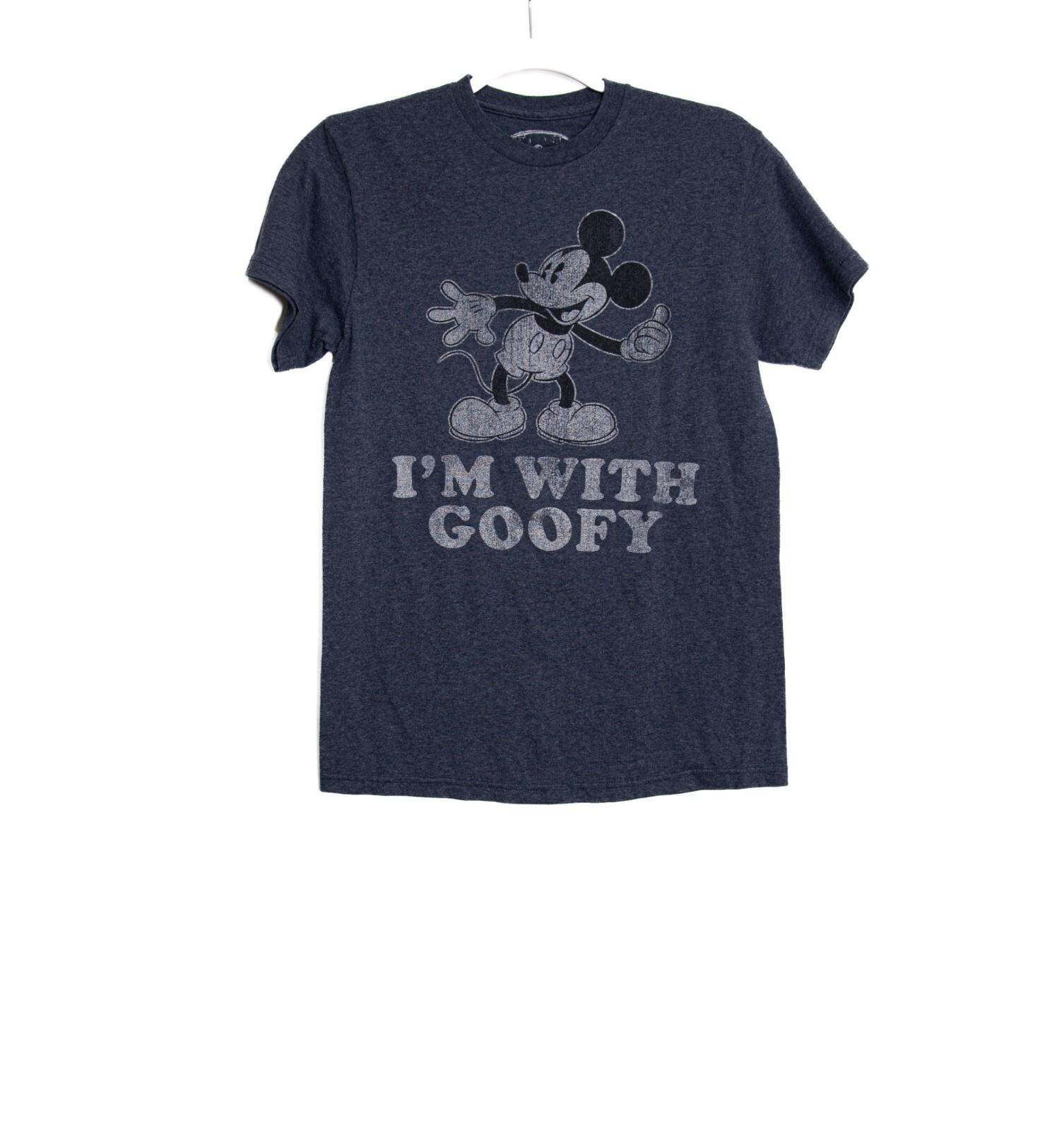 Disney Mickey Mouse Im With Goofy Graphic Tee Shirt Adult Unisex Size S S