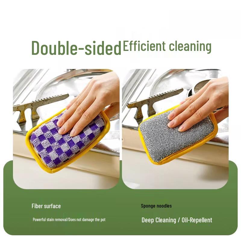 Guangduola Double-Sided Dishwashing Sponge Scourer