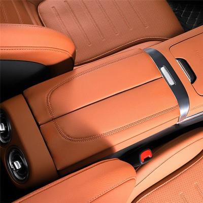 Portable Car Central Console Armrest Box Booster Pad PU Trim Cover For Mercedes Benz GLC C-Class W206 C200 X253 GLC300 22-2025 P