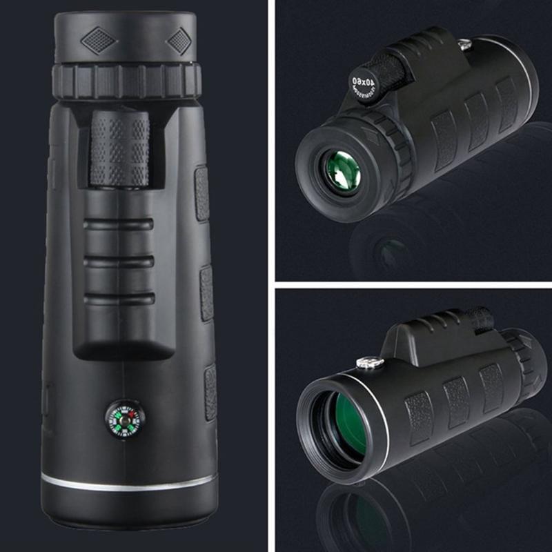 Monocular Telescope 40X60 High Power HD Monocular with Smartphone Holder & Tripod Waterproof Monocular for Bird Watching