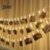 Guirlande lumineuse à 10 LED pour photos, luminaire décoratif d'intérieur, à piles