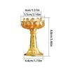 1PC Seven-Star Candlestick Religious Metal Sturdy Construction High-Foot Elegant Golden Traditional Multiple Options Available