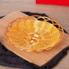 1PC Bamboo Vine Fruit Frame Plastic Rotundity Fruit Shop Ellipse Tray Storage Basket Weaving Supermarket Fruit Basket