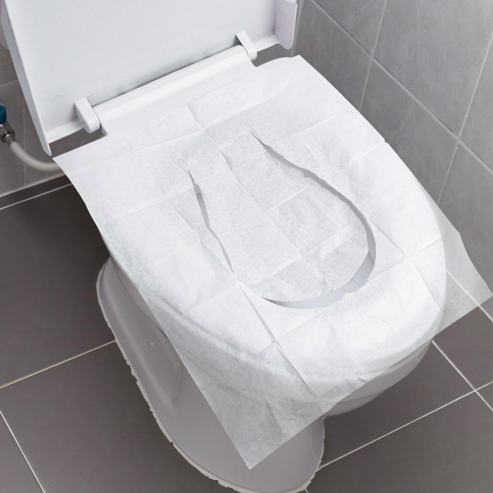 11/11/11PCS Disposable Toilet Seat Cover Portable Travel Camping Hotel Bathroom Degradable Waterproof Toilet Mat Accessories