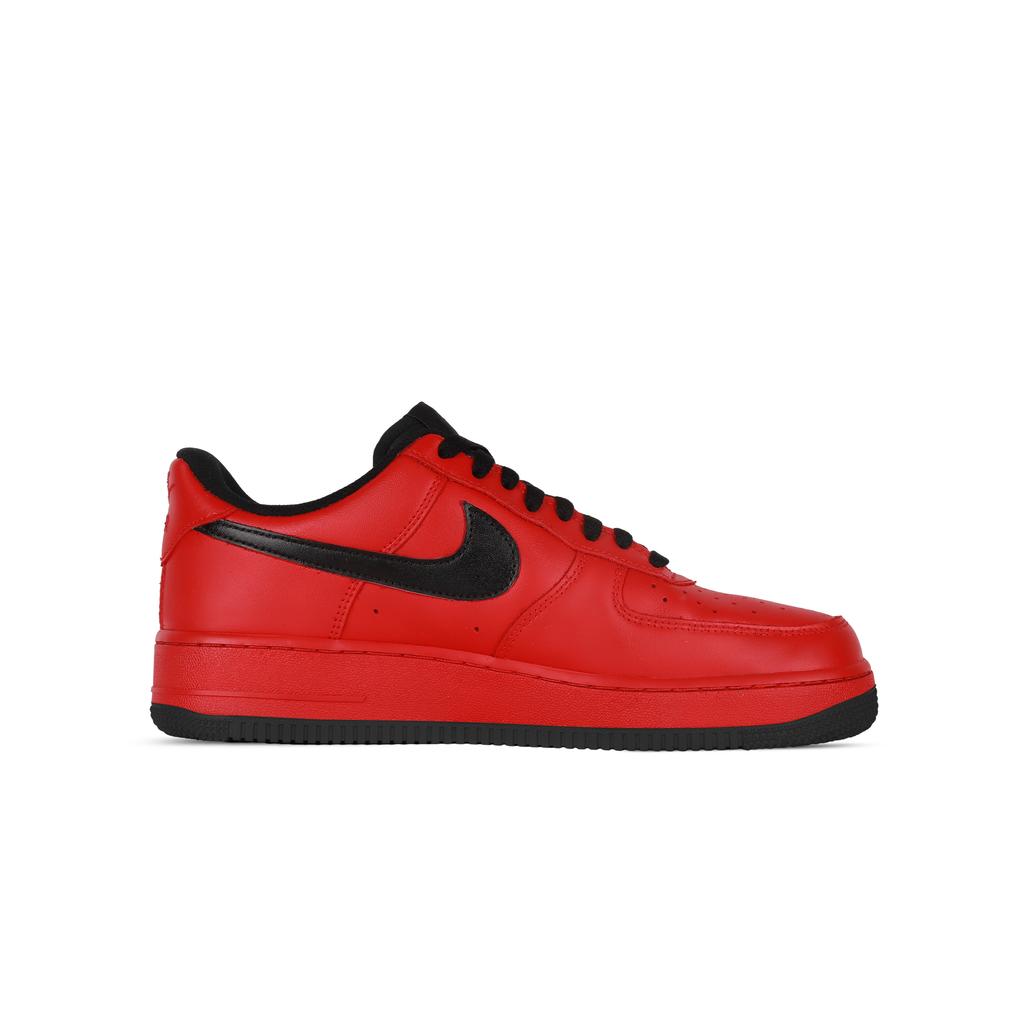 Nike Air Force 1 Red Low top Skateboard Shoes Unisex Black Red CW2288-001(Team368-)